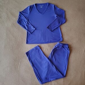 Everyday Koze Purple Knit Pajama Set Small